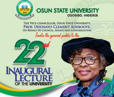 22nd Inaugural Lecture